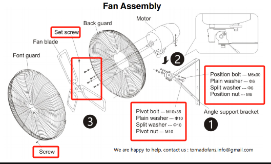 Screws of HI-FAN-30MOWF-A-1P